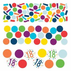 Konfetti Zahl 18 34g  Confetti Birthday, aus Papier,, Amscan