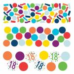 Konfetti Zahl 18 34g  Confetti Birthday, aus Papier,, Amscan