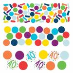 Konfetti Zahl 40 34g  Confetti Birthday, aus Papier,, Amscan