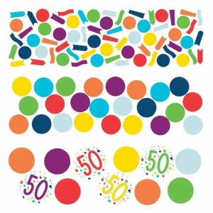 Konfetti Zahl 50 34g  Confetti Birthday, aus Papier,, Amscan