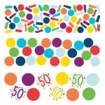 Konfetti Zahl 50 34g  Confetti Birthday, aus Papier,, Amscan
