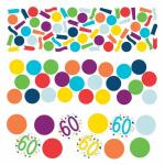 Konfetti Zahl 60 34g  Confetti Birthday, aus Papier,, Amscan