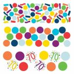 Konfetti Zahl 70 34g  Confetti Birthday, aus Papier,, Amscan