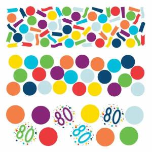 Konfetti Zahl 80 34g  Confetti Birthday, aus Papier,, Amscan