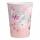 Pappbecher Flutter  Butterfly 250ml 8er, Amscan