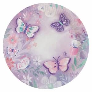 Pappteller Flutter  Butterfly D23cm 8er, Amscan