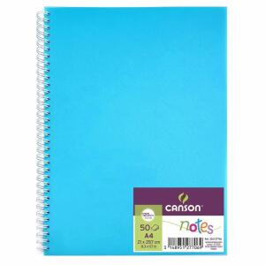 Skizzenbuch Notes A4  50 Blatt 120g blau, mit Spiralbindung,, CANSON