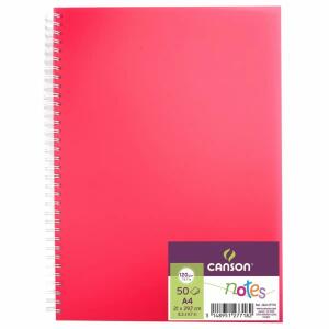 Skizzenbuch Notes A4  50 Blatt 120g pink, mit Spiralbindung,, CANSON