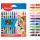 Filzstifte COLOR´Peps  Animals 12er, von den meisten Textilien und der Haut abwaschbar,, fest eingefasste, weiche Spitze 2,8 mm,, Stiftlänge: 143 mm,, Kunststoffschaft mit Tiermustern,, transparente Kunststoffkappe,, Maped