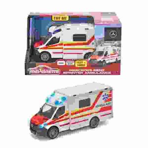 majorette Mercedes-Benz  Sprinter Ambulanz, ab 3 Jahren, 2 Batterien AA Alkaline enthalten,, Simba-Dickie