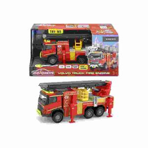 majorette Volvo Truck  Fire Engine 1:45, ab 3 Jahren, 2 Batterien AA Alkaline enthalten,, Simba-Dickie