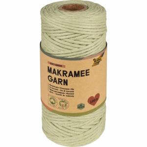 Makramee Garn SOFT GREEN  100m D 3,5mm, 100% Baumwolle, extra weich,, folia