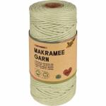 Makramee Garn SOFT GREEN  100m D 3,5mm, 100% Baumwolle,...