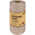 Makramee Garn COZY TAUPE  100m D 3,5mm, aus 100%...