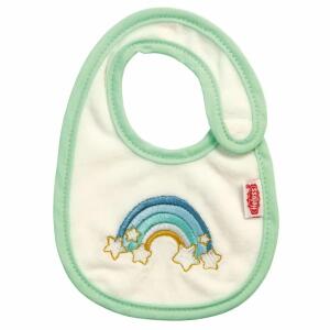 Heless Puppen-Lätzchen  Regenbogen, aus Softvelours, mit Klettverschluss