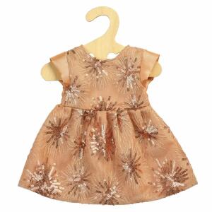 Heless Glitzerkleid  rosé/gold Gr.35-45cm, für Puppen und Plüschtiere, ab 3 Jahren