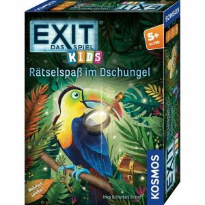 KOSMOS EXIT Das Spiel  Kids Rätselspaß im, Kids Rätselspaß im Dschungel,, Inhalt: 36x großformatige Bildkarten,, ab 6 Jahren,