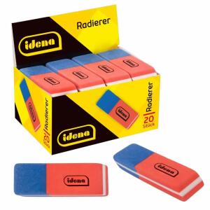 Idena Radierer blau/rot
