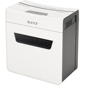 LEITZ Aktenvernichter IQ Protect Premium 6X - Partikelschnitt P-4, 6 Blatt, weiß