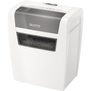 LEITZ Aktenvernichter IQ Home - Partikelschnitt P4, 6 Blatt, weiß