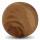 Dekokugel Holzdesign  D11cm dunkelbraun Keramik, aus Porzellan, Riffelmacher