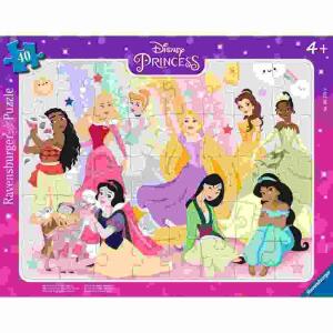 Ravensburger Rahmenpuzzle  40 Teile Prinzessinnen, Unsere Disney Prinzessinnen,, ab 5 Jahren