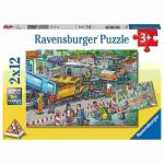 Ravensburger Puzzle  2x12 Teile Baustelle,...