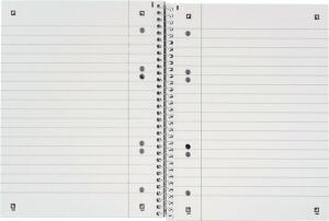 Recycling Collegeblock A5+, 80 Blatt, liniert 6fach gelocht