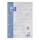 Oxford Recycling Schulblock A4, kopfgeleimt, 50 Blatt, Lineatur 27 (liniert mit Rand links und rechts), Optik Paper®, 4fach gelocht