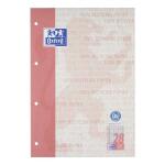 Oxford Recycling Schulblock A4, kopfgeleimt, 50 Blatt,...