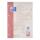 Oxford Recycling Schulblock A4, kopfgeleimt, 50 Blatt, Lineatur 28 (kariert mit Rand links und rechts), Optik Paper®, 4fach gelocht