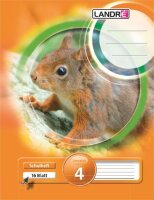 LANDRÉ Schulheft A5, 16 Blatt, 80 g/m²,...