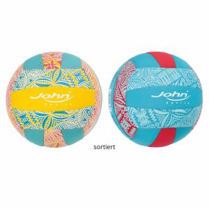 Volleyball Neopren  21cm 2fach sortiert, buntes Design,, John GmbH