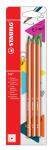 Stabilo Bleistift Trio HB Blister 3 ST/1 Farbe orange