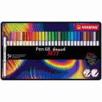 STABILO Pen 68 brush 30er Metalletui „ARTY"...
