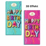 Happy Birthday 3D Choco-  Grüße Schokolade...