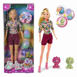 Steffi Love Dino Suprise  29cm, mit zwei Dinosauriereiern zum Aufbrechen, ab 3 Jahren