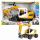 LENA WORXX Bagger  Liebherr A918 Litronic, mit 6 mm verzinkten Stahlachsen,, Baggeraufbau um 360° drehbar, mit Hebelfunktion,, Maße: 48 x 17,5 x 28,5 cm, Indoor und Outdoor geeignet,, ab 3 Jahren