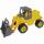 LENA GIGA Truck Eco  Schaufellader, Aufsitz-Schaufellader aus Kunststoff-Holz-Gemisch,, 6 mm verzinkte Stahlachsen, 360° drehbarer Baggeraufsatz,, große Schaufel mit Griff,, Länge: 63 cm, Indoor & Outdoor geeignet,, ab 3 Jahren