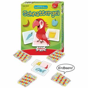 Kartenspiel Schnattergei  Inhalt: 110 Spielkarten, Spielanleitung,, ab 6 Jahren, 2-4 Spieler, Spieldauer 15 Minuten,, Maße: 12,1 x 9,4 x 2,1 cm,, Amigo