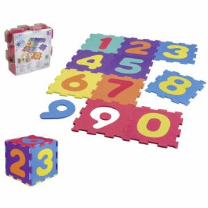 Puzzlematte Zahlen  10x 31x31cm, 10x Puzzlematten aus EVA,, Happy People