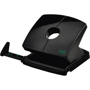Novus Bürolocher B 220 re+new, 20 Blatt schwarz, nachhaltig,Anschlagschiene