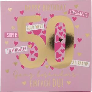 Zahlenkarten mit Musik  50. Geburtstag, Motiv 43, Depesche