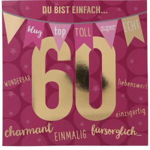 Zahlenkarten mit Musik  60. Geburtstag, Motiv 46, Depesche