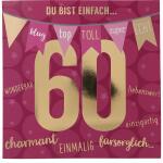 Zahlenkarten mit Musik  60. Geburtstag, Motiv 46, Depesche