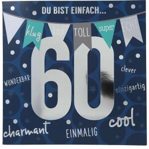 Zahlenkarten mit Musik  60. Geburtstag, Motiv 47, Depesche
