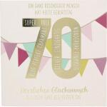Zahlenkarten mit Musik  70. Geburtstag, Motiv 50, Depesche