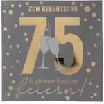 Zahlenkarten mit Musik  75. Geburtstag, Motiv 52, Depesche