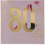 Zahlenkarten mit Musik  80. Geburtstag, Motiv 54, Depesche