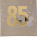 Zahlenkarten mit Musik  85. Geburtstag, Motiv 55, Depesche